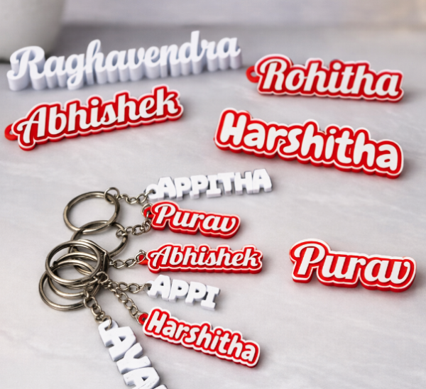 Custom Name Keychains 3D